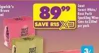 Shoprite Liquor Sweet white/rosé perl sparkling wine cans offer