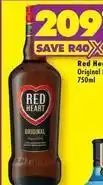 Shoprite Liquor Red heart - original rum offer