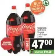 SuperSpar Coca cola - soft drink original less sugar offer