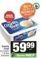 SuperSpar Country fresh - ice cream offer
