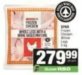 SuperSpar Spar - frozen chicken whole legs offer