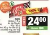 SuperSpar Kit kat - chunky, tex chocolate bars offer