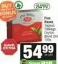 SuperSpar Five roses - tagless teabags offer