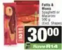 SuperSpar Spaghetti or macaroni offer