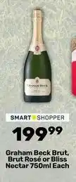 Pick n Pay Graham beck - beck brut, brut rosé or bliss nectar 750ml each offer