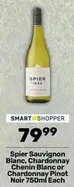 Pick n Pay Spier - sauvignon blanc, chardonnay chenin blanc or chardonnay pinot noir offer
