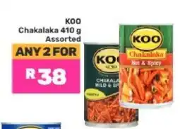 Game KOO Chakalaka 410 g Assorted offer