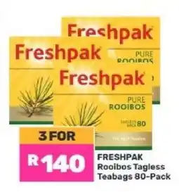 Game Freshpak Rooibos Tagless Teabags 80-Pack offer