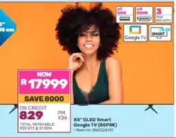 Game 85 QLED Smart Google TV (85P8K) offer