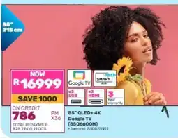 Game 85 QLED+ 4K Google TV (8506600H) offer