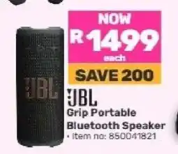 Game JBL Grip Portable Bluetooth Speaker offer