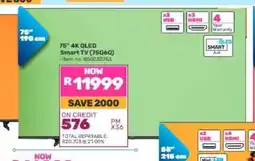 Game 75” 4K QLED Smart TV (7506Q) offer