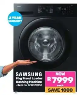 Game Samsung 9 kg Front Loader Washing Machine offer