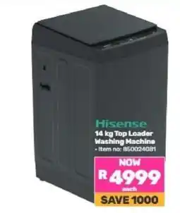 Game Hisense 14 kg Top Loader Washing Machine offer