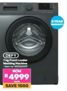 Game DEFY 7 kg Front Loader Washing Machine offer