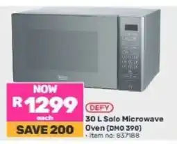 Game DEFY 30 L Solo Microwave Oven (DMO 390) offer
