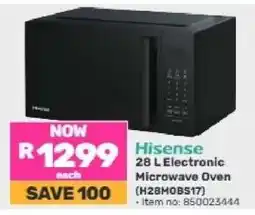 Game Hisense 28 L Electronic Microwave Oven (H28MOBS17) offer