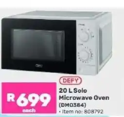 Game 20 L Solo Microwave Oven offer