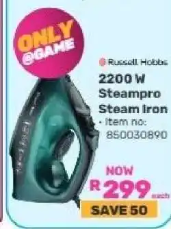 Game Russell Hobbs 2200 W Steampro Steam Iron offer