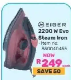 Game Eiger 2200 W Evo Steam Iron offer