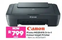 Game Canon Pixma MG2541S 3-in-1 Colour Inkjet Printer offer