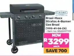 Game Braai-Maxx Stratos 4-Burner Gas Braai offer