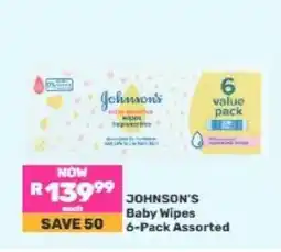 Game Johnson's Baby Wipes 6-Pack Assorted offer