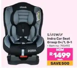 Game Safeway Indra Car Seat offer