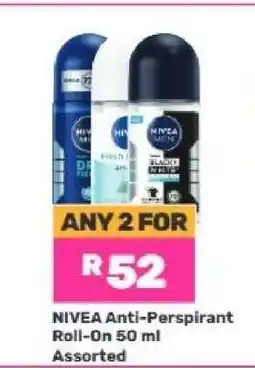 Game NIVEA Anti-Perspirant Roll-On 50 ml Assorted offer