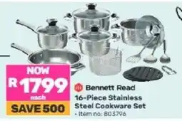 Game Bennett Read 16-Piece Stainless Steel Cookware Set offer