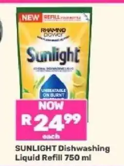 Game Sunlight Dishwashing Liquid Refill 750 ml offer