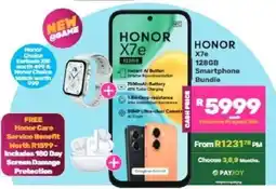 Game HONOR X7e 128GB Smartphone Bundle offer
