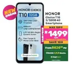Game HONOR Choice T10 3/32GB 4G Smartphone offer