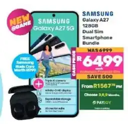 Game Samsung Galaxy A27 128GB Dual Sim Smartphone Bundle offer