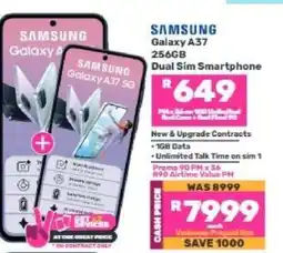 Game Samsung Galaxy A37 256GB Dual Sim Smartphone offer