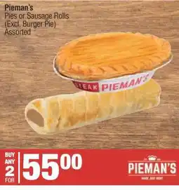 Spar Pieman's Pies or Sausage Rolls offer