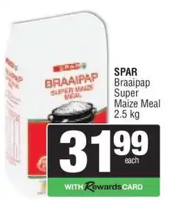 Spar SPAR Braaipap Super Maize Meal 2.5 kg offer