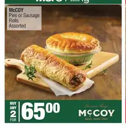 Spar McCoy Pies or Sausage Rolls Assorted offer