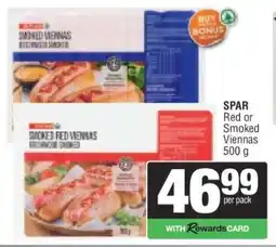 Spar SPAR Red or Smoked Viennas offer