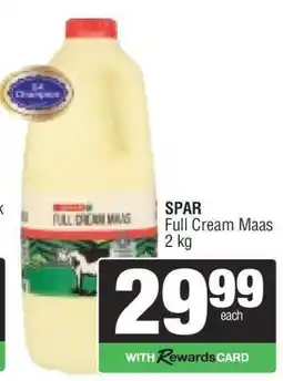 Spar SPAR Full Cream Maas offer