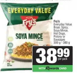 Spar Fry's Everyday Value Soya Mince offer