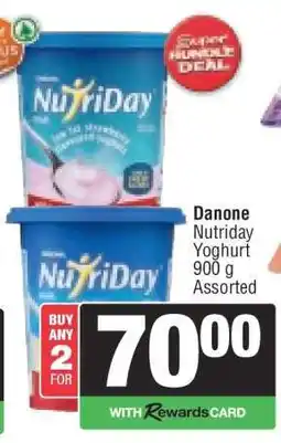 Spar Danone Nutriday Yoghurt offer