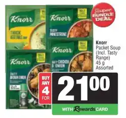 Spar Knorr Packet Soup (Incl. Tasty Range) offer