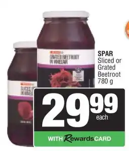 Spar SPAR Sliced or Grated Beetroot offer