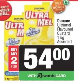 Spar Danone Ultramel Flavoured Custard offer