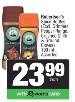 Spar Robertson's Spice Bottles offer