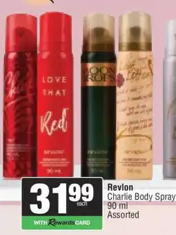 Spar Revlon Charlie Body Spray offer