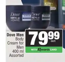 Spar Dove Men Body Cream for Men offer