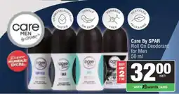 Spar Care By SPAR Roll On Deodorant for Men offer