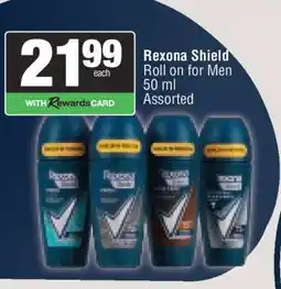 Spar Rexona Shield Roll on for Men offer